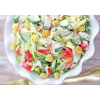 Классический салат из крабового мяса