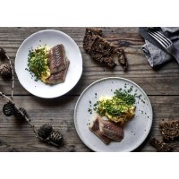 Скрэмбл с копченым угрем