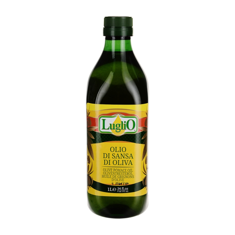 Масло оливковое для жарки LugliO Olio di Sansa di Oliva, 1 л
